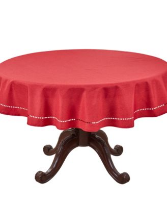 Solid Textured Tablecloth, 60" Round