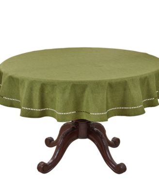 Solid Textured Tablecloth, 60" Round