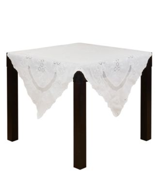 Linen Cutwork Lace Tablecloth, 54" x 54"