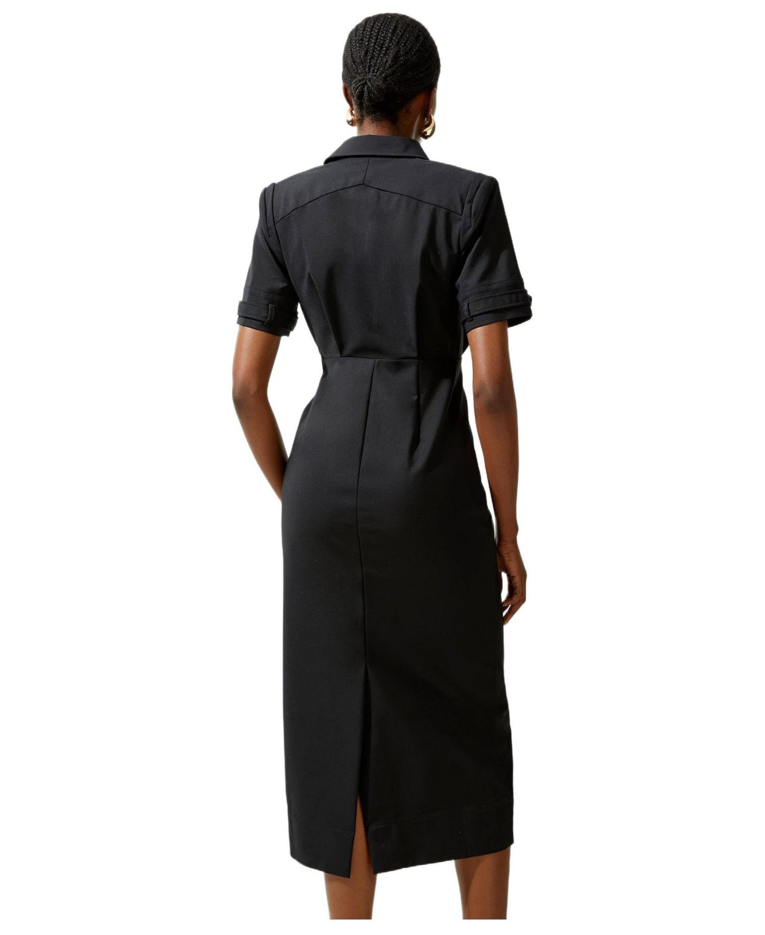 Women's Techno Shirt Dress With Hardware