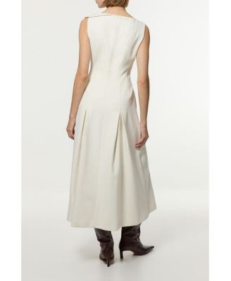 Women's Asymmetric Neck Tailored Dress