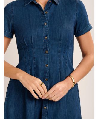 Women's Antonia Button Front Denim Dress