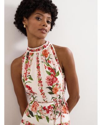 Women's Nita Halter Neck Floral Dress
