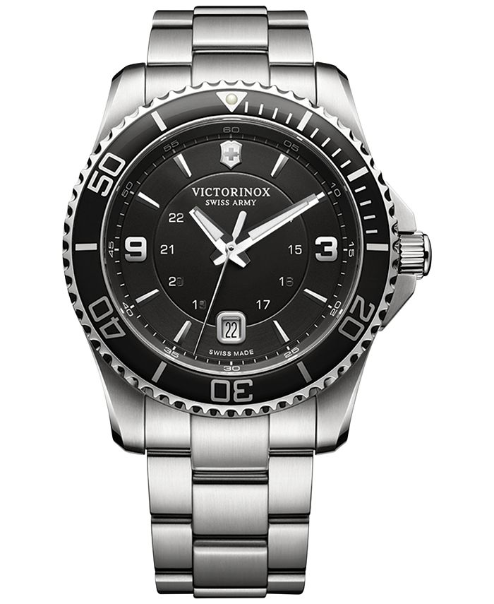 Victorinox - Men's Swiss Maverick Stainless Steel Bracelet Watch 43mm 241697
