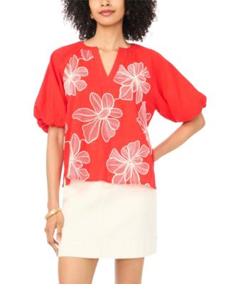 Women's Split V-Neck Top