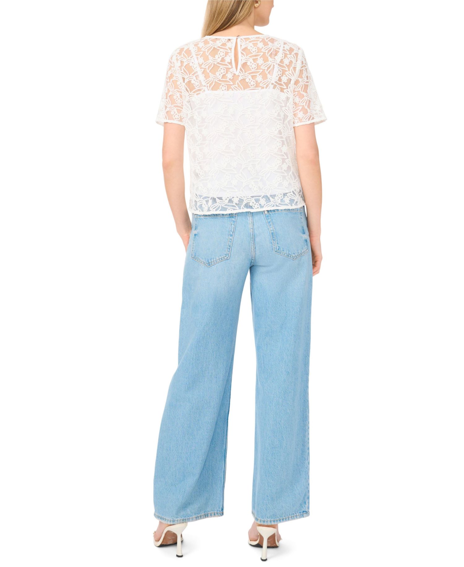 Women's Short-Sleeve Crewneck Blouse