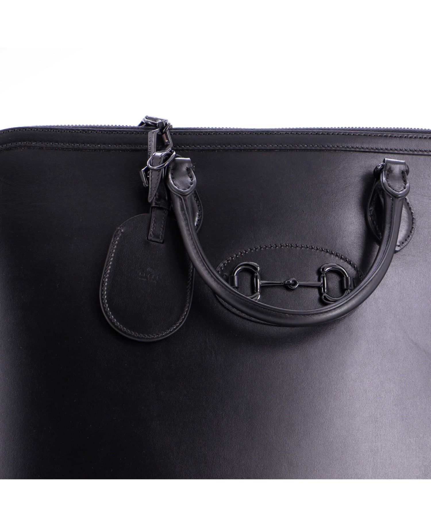 Large Horsebit 1955 Web Duffle Bag Leather