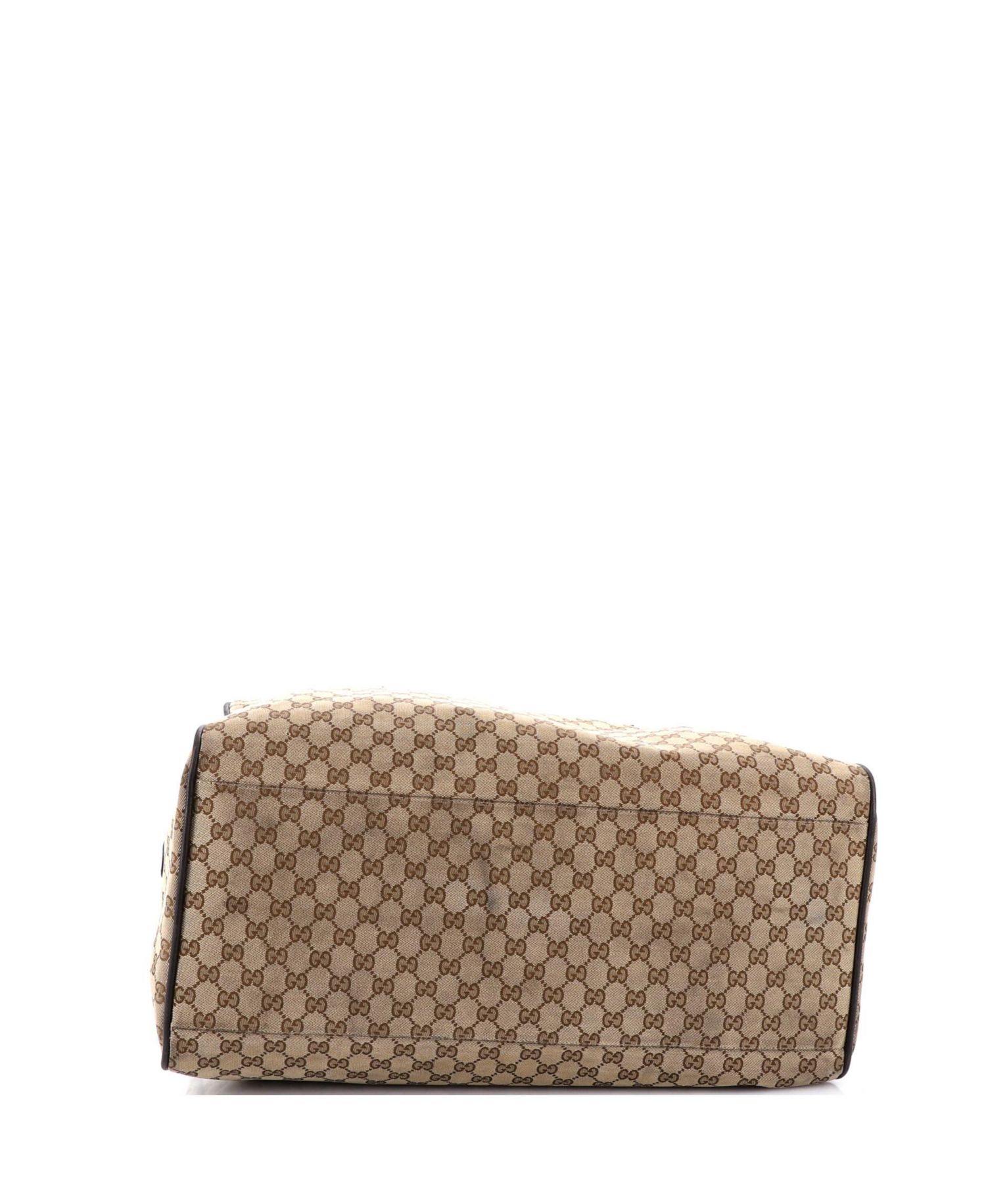 Large Web Carry On Duffle Bag GG Canvas