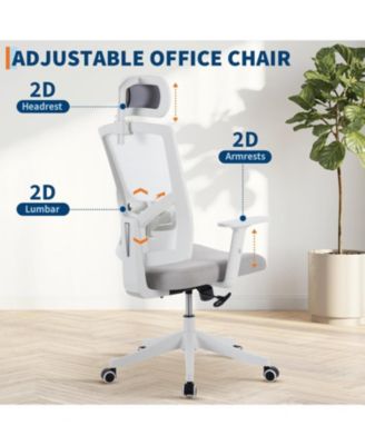 Ergonomic Desk Chair Reclining,High Back Mesh Office Chair,Full Ergonomic Support,Space-Saving Flip-Up Arms,Adjustable Headrest