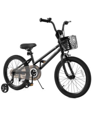 Children s Bike with Training Wheels and Basket