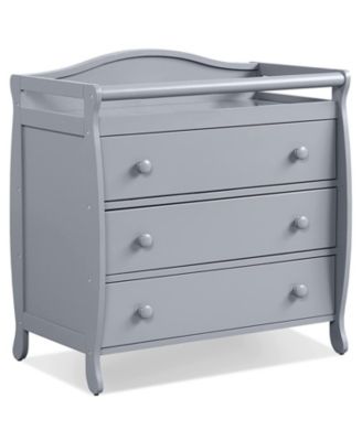 Baby Changing Table with 3 Storage Drawers and Safety Belt