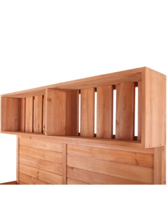 65" Large Wooden Farmhouse Rustic Outdoor Potting Bench Table, Patio Workstation, Garden Potting Bench