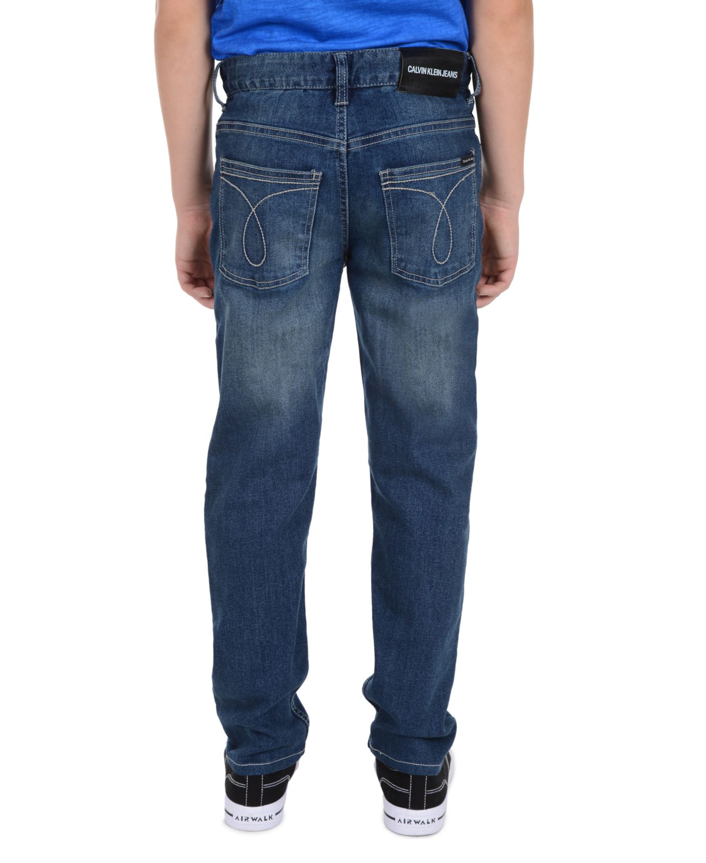 Джинсы Calvin Klein Slim-Fit Denim Five-Pocket для мальчиков, цвет: Authentic — фото 3