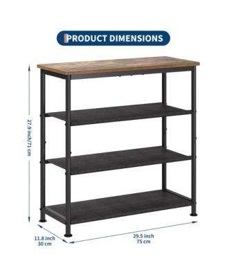 Slim Shoe Rack with Metal Frame and Fabric Shelves, Adjustable Shoe Storage Organizer for Entryway, Bedroom, Closet and Living Room