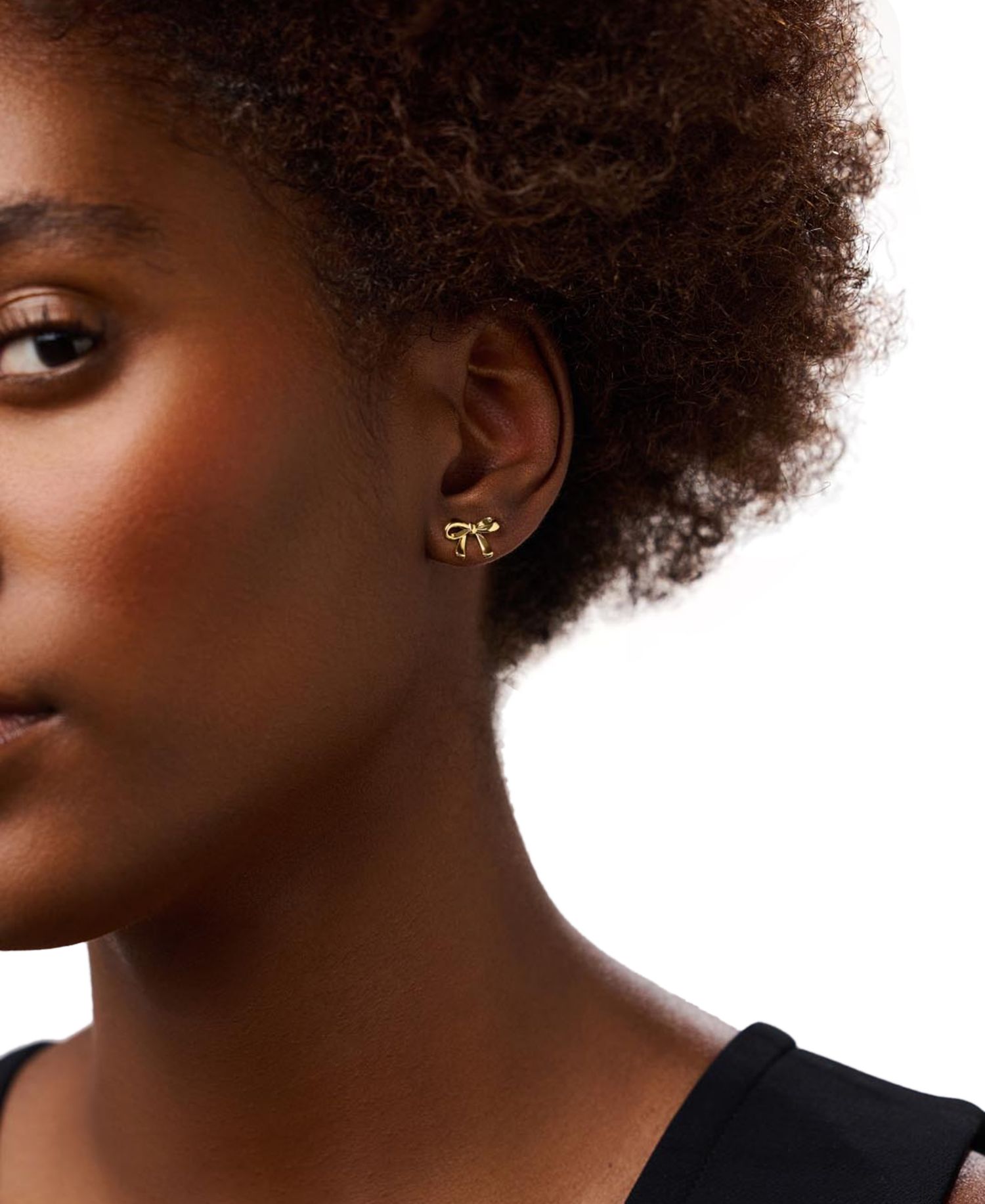 Tracy Gold-Plated Bow Earrings