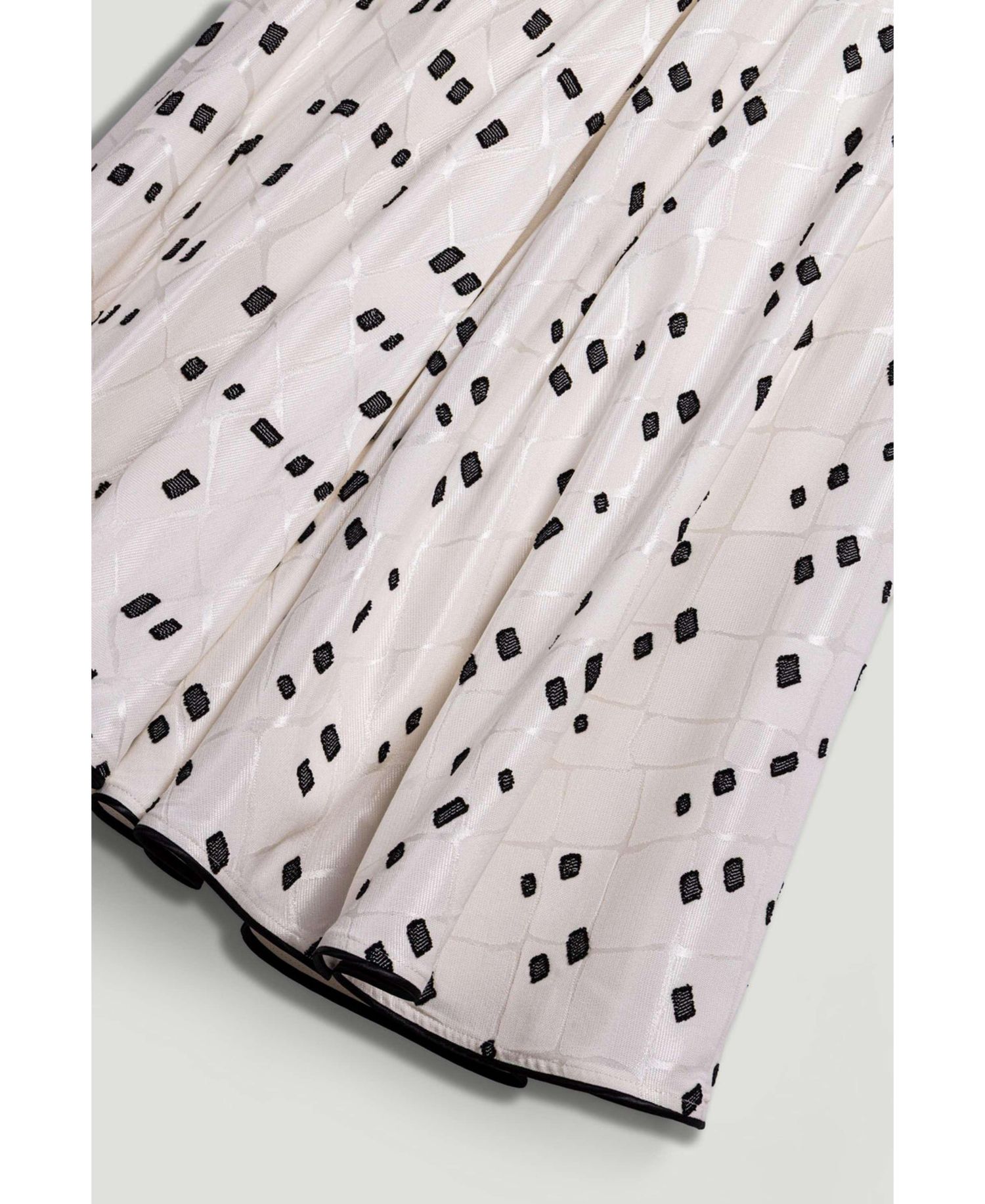 Women's High-Rise Midi Skirt with Print Details