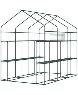 Walk-in house, 18 Shelves, 84.25" x 56.25" x 76.75",