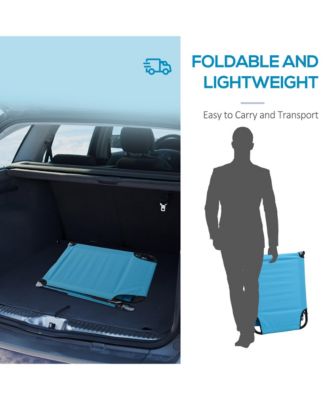 Foldable Reclining Pool and Beach Chair, Oxford, Sky