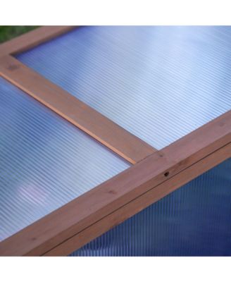 39" x 26" x 16" Wood Cold Frame house, Natural