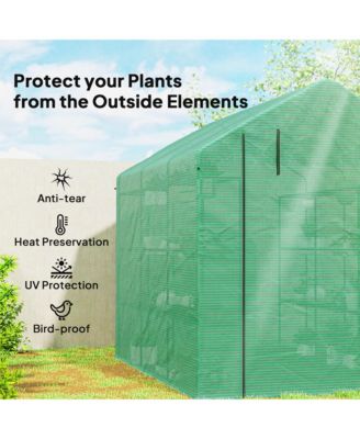 Walk-in house, 18 Shelves, 95.25" x 70.75" x 82.75",