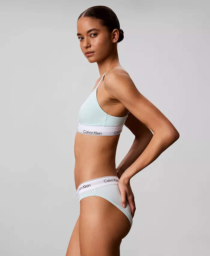 Women's Icon Cotton-Modal Lightly Lined Triangle Bralette QF8498 - thumbnail 2
