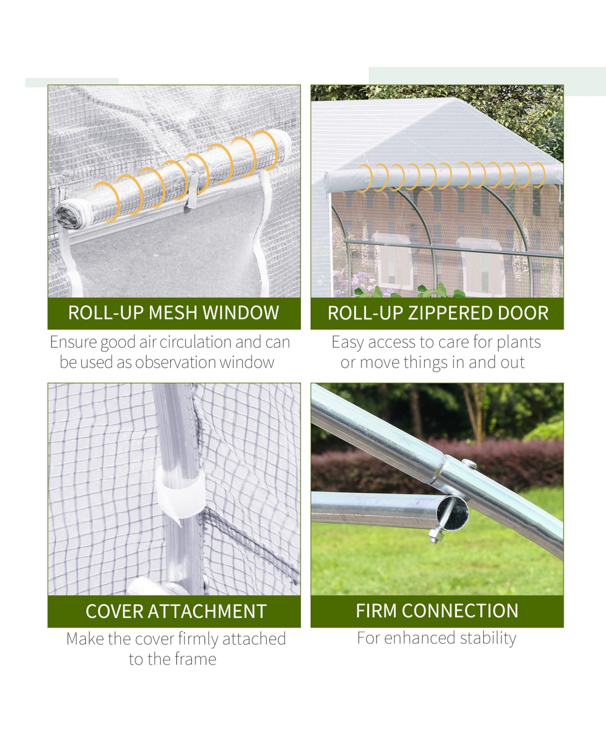 Outsunny 12' x 10' x 7' house Large Portable Walk-in Hot House