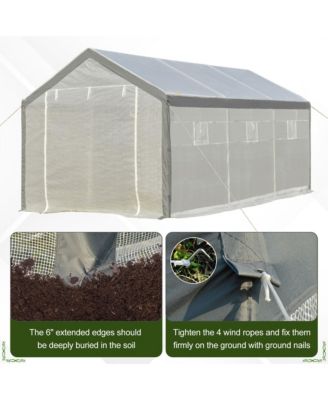 Walk-in house with Windows Roll Up Door 20' x 10' x 9',