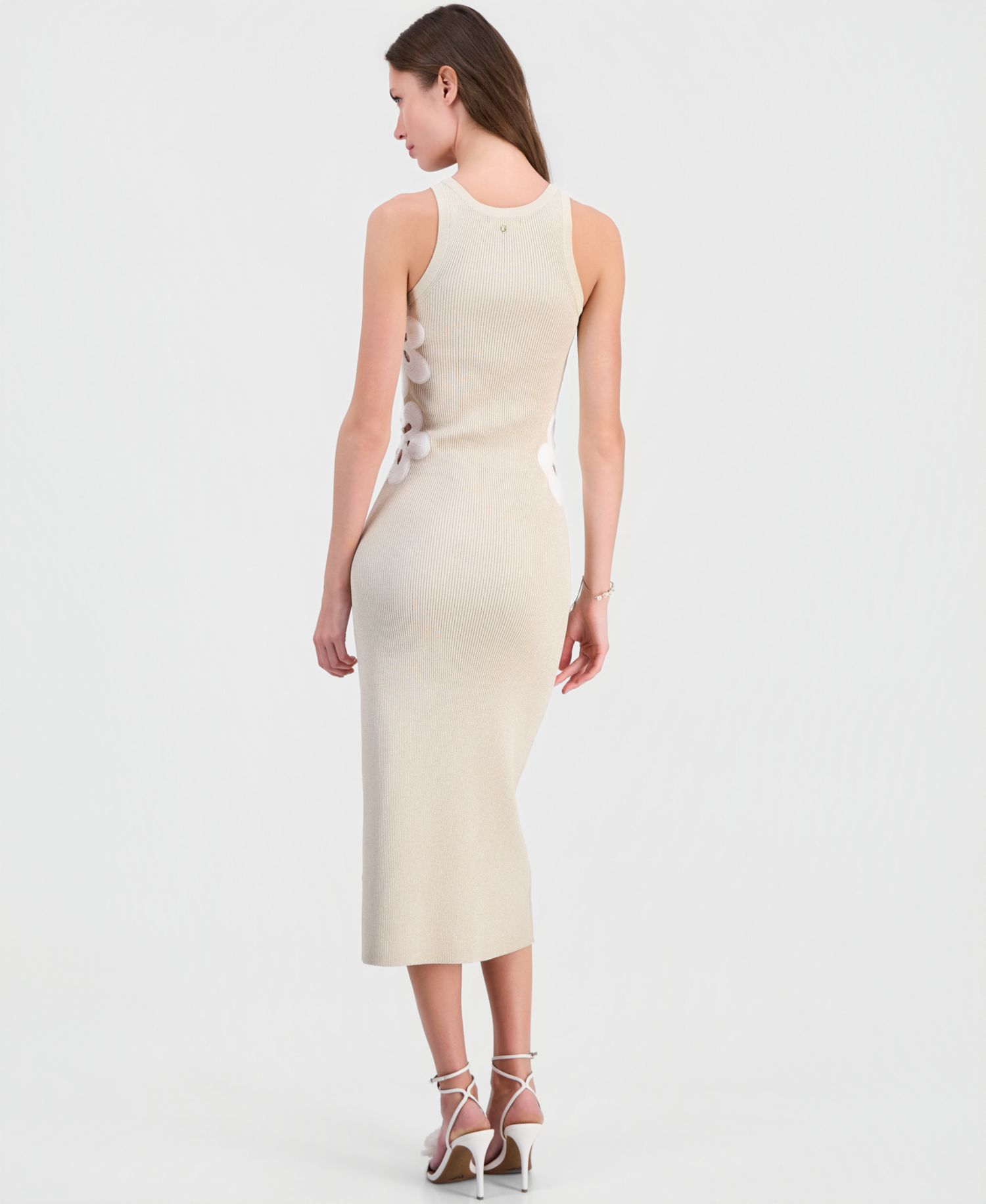Women's Laurie Sleeveless Metallic Knit Midi Dress