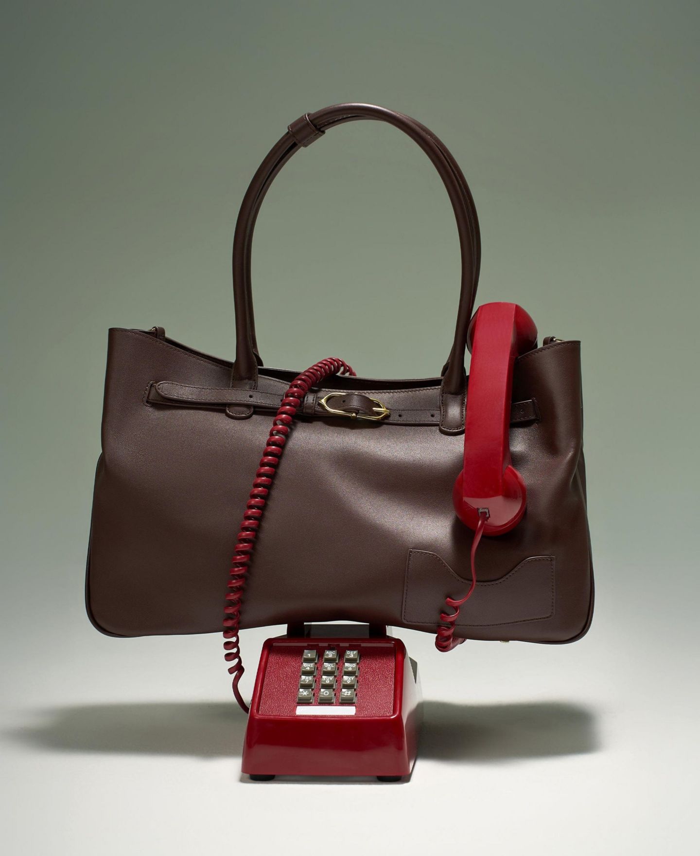 Женская сумка OLEADA Marina Napa Leather Tote, цвет: Шоколадный — фото 6