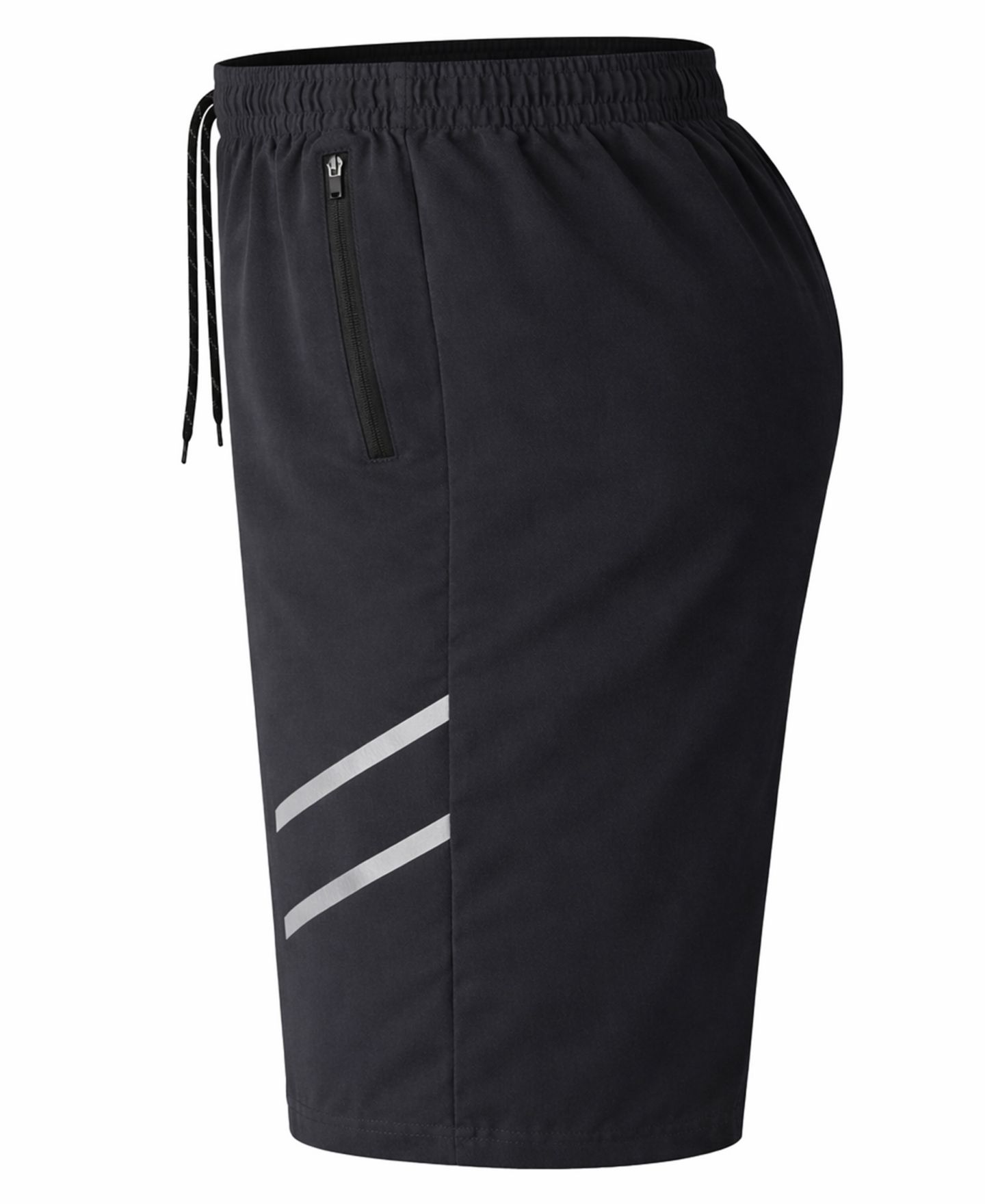 Мужские шорты Galaxy By Harvic Jump Start 5-Pack Performance Training Zipper Pockets, цвет: Чёрный / Угольный — фото 3