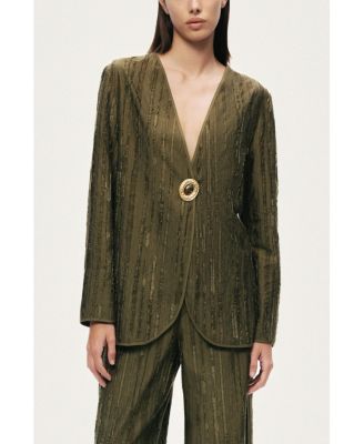 Women's Textured Tailored Jacket