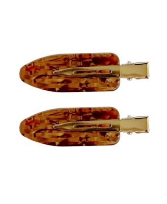 Headbands of Hope Women's Creaseless Hair Clip Set of 2 - Brown