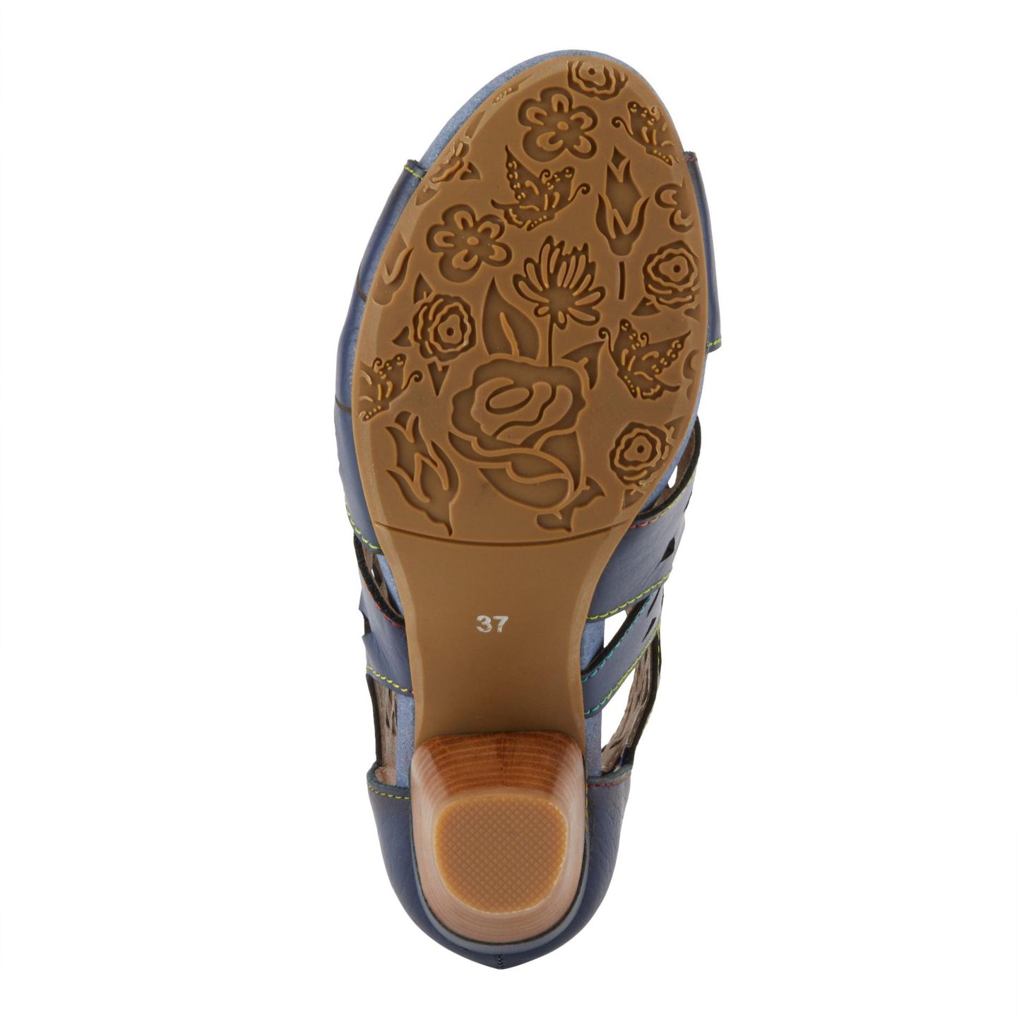 Женские сандалии L'Artiste Spring Step Icon Sandals with Cushioned Insole, цвет: Тёмно-синий — фото 7
