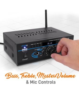 Mini Stereo Power Amplifier with Bluetooth, USB, SD and FM