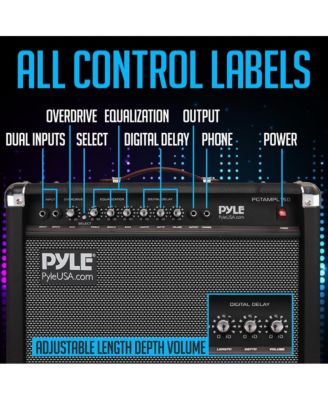 40W Portable Electronic Guitar Amplifier with High-Definition Speaker - Lightweight Wood Construction