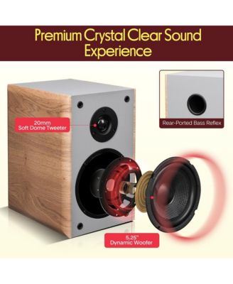 Home Theater Bookshelf Speakers - 2-Way HiFi Sound