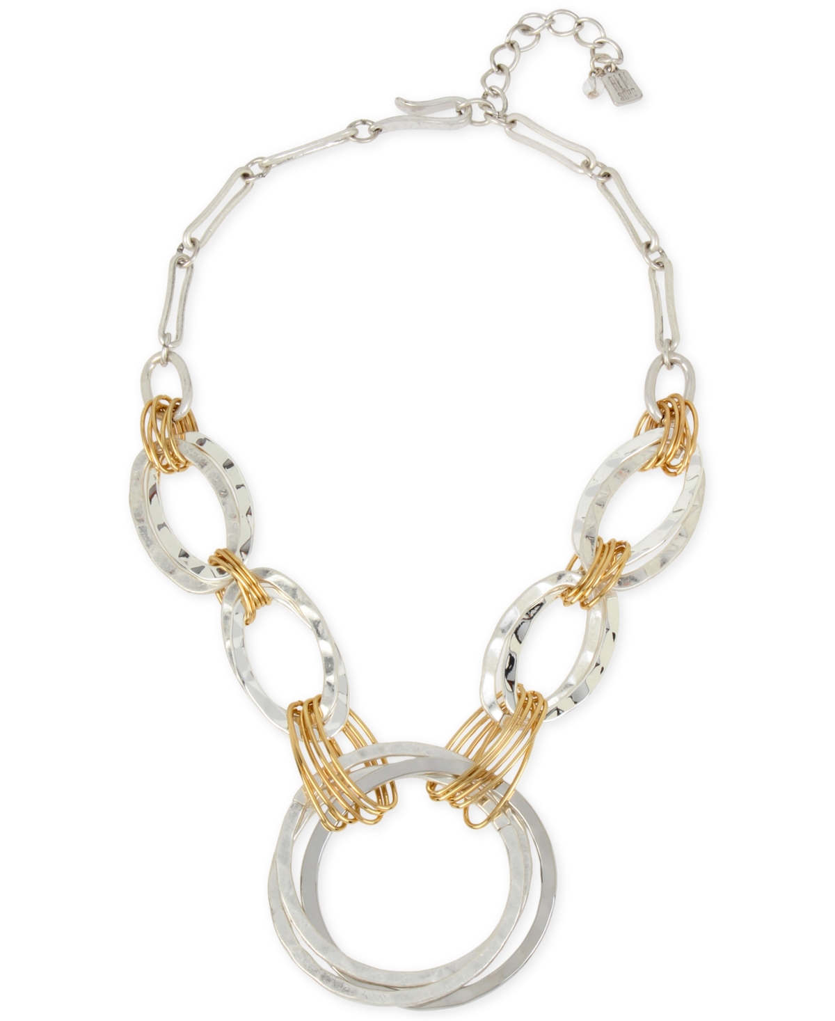 Two-Tone Large Link Statement Necklace - Two-Tone