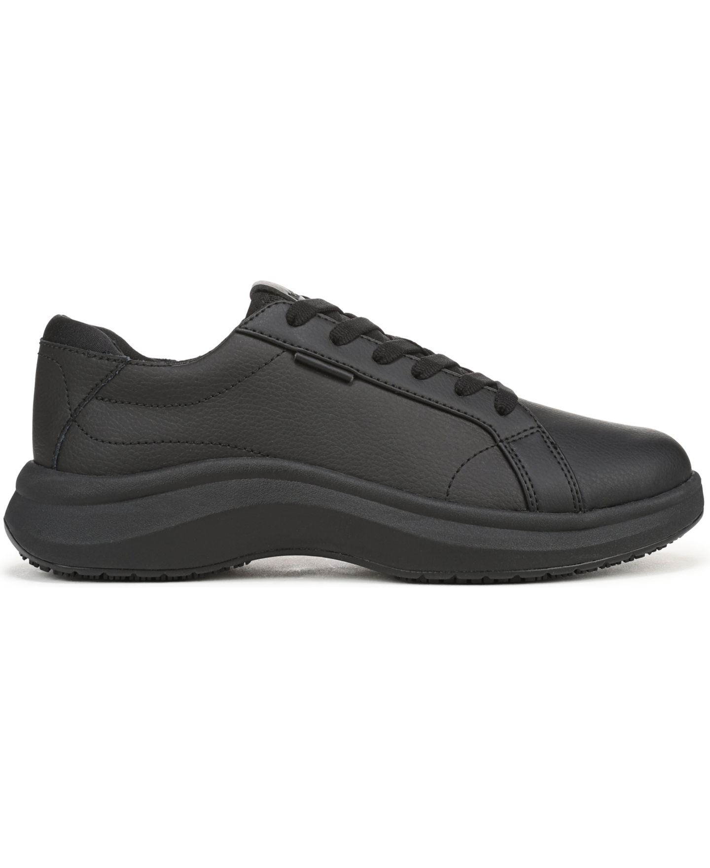 Женские кроссовки Dr. Scholl's All Good Slip Resistant Lace-Up, цвет: Чёрный кожаный — фото 2