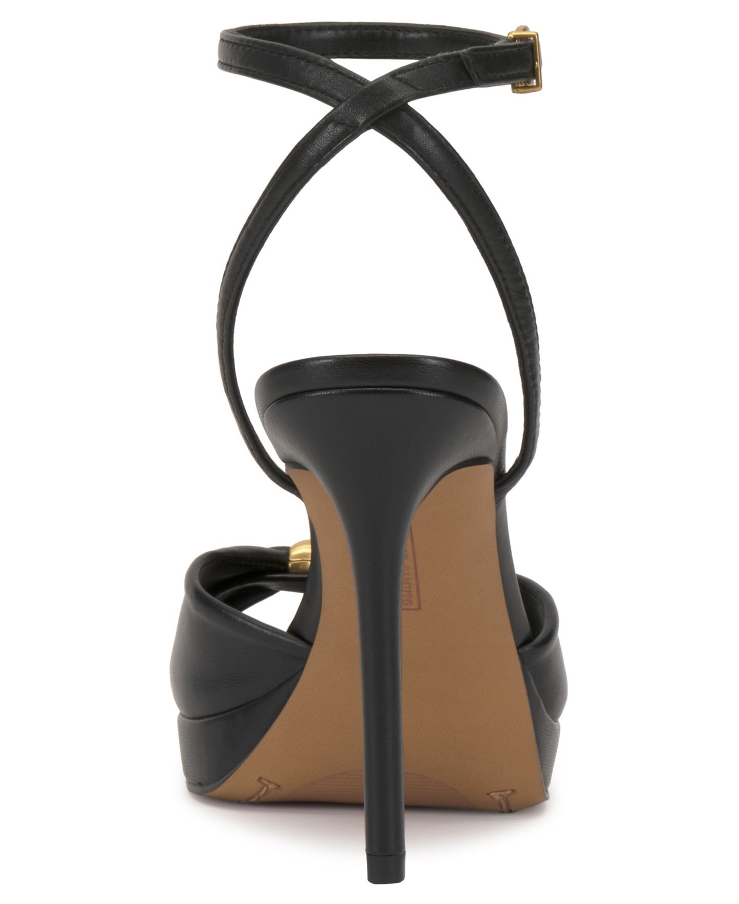 Женские сандалии Vince Camuto Neala Two-Piece Dress Sandals, цвет: Чёрный кожаный — фото 3