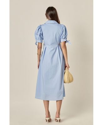 Women's Stitch Detailed Midi Dress