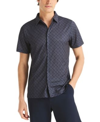 Men's Short-Sleeve Geo Printed Shirt