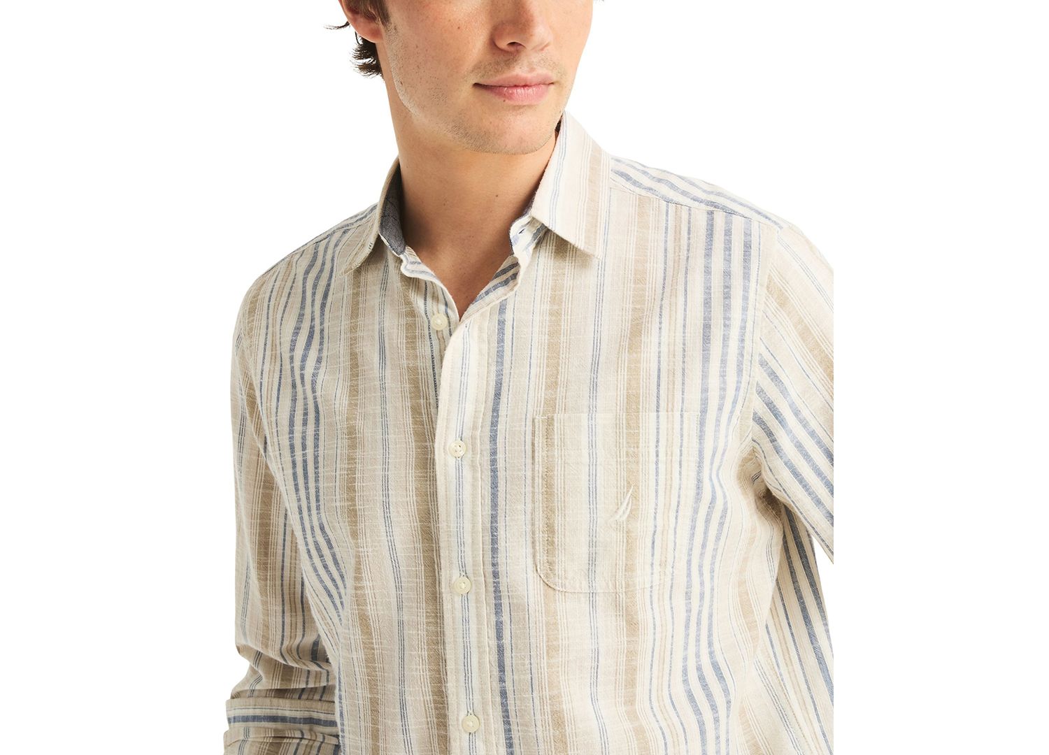 Men's Long-Sleeve Stripe Shirt