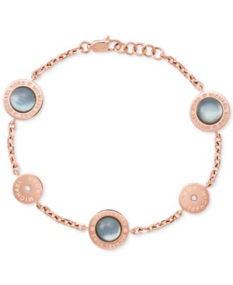 Michael Kors - Colored Imitation Mother of Pearl Station Bracelet