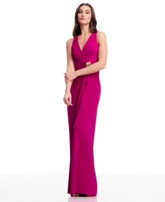 macy's formal dresses long Ball Gown Gowns At Macy's Sleeve Gowns Macys Store Womens Lara Long Sleeve Gown Azazie Macy Black A-Line V-Neck