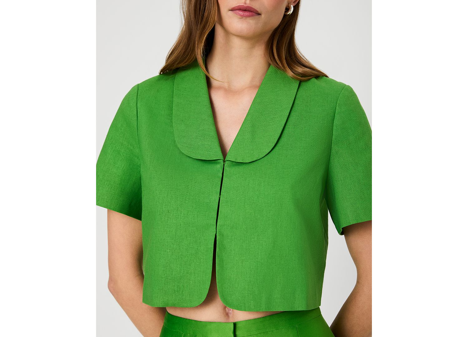 Women's Short-Sleeve Collared Top