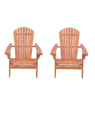 Grand Collection Folding Large Size Adirondack Chair Pine Wood