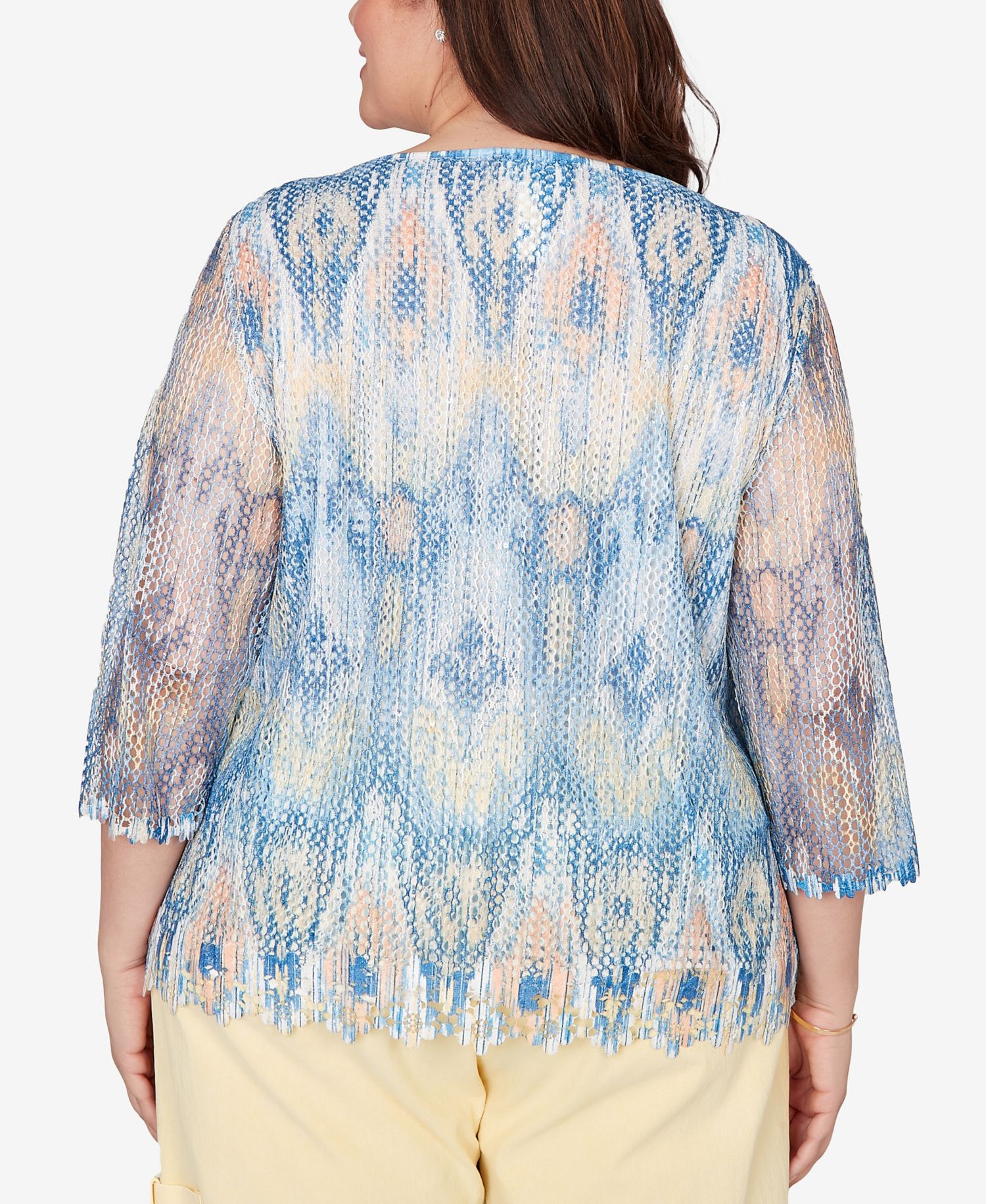 Plus Size Out of the Blue Dramatic Crewneck Top