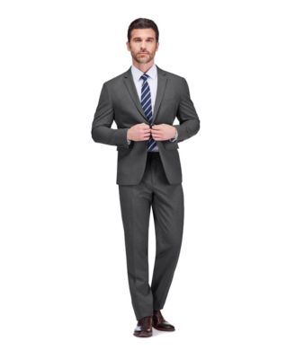 Men's 2 Piece 4 Way Stretch Notch Lapel Slim Fit Suit
