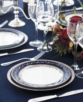 Noritake Dinnerware, Crestwood Cobalt Platinum Collection - Macy's