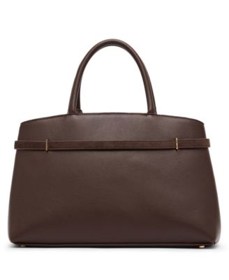 Medium Belted Satchel Handbag